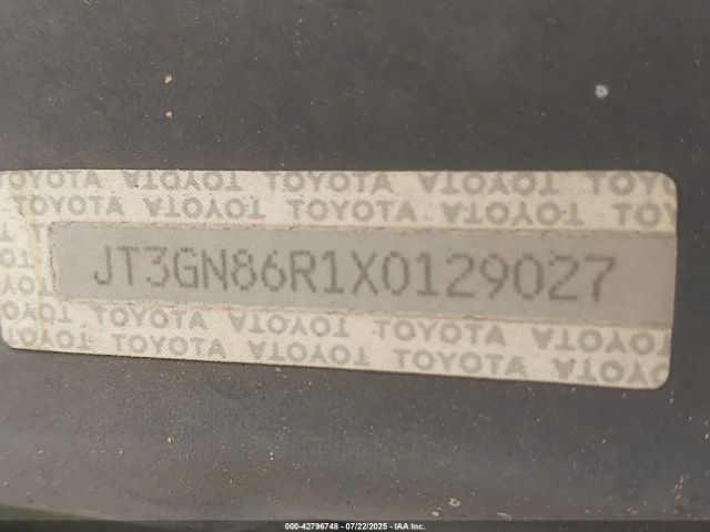 1999 TOYOTA 4RUNNER JT3GN86R1X0129027 Photo 8
