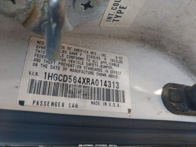 1994 HONDA ACCORD 1HGCD564XRA014313 Photo 8