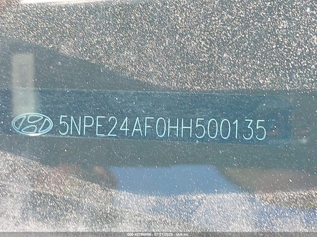 5NPE24AF0HH500135 Hyundai 2017