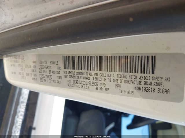 2018 JEEP WRANGLER JK 1C4BJWCG3JL822986 Photo 8