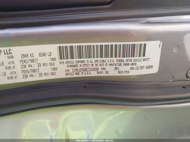 1C4RJEAG8EC316930 Jeep 2014