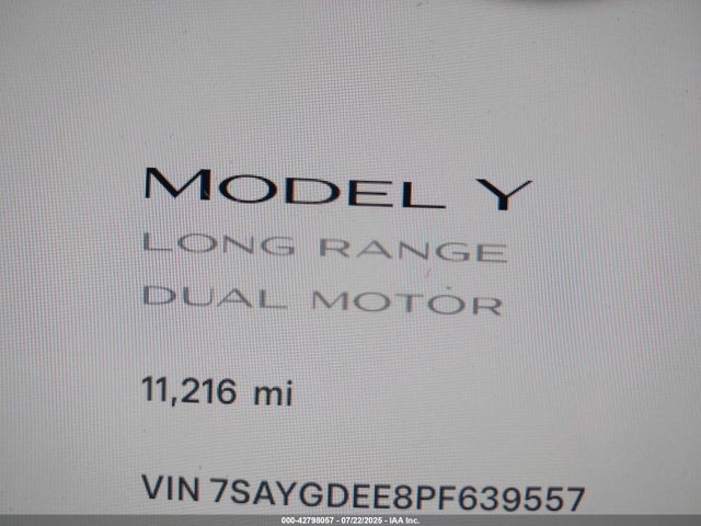 7SAYGDEE8PF639557 Tesla 2023