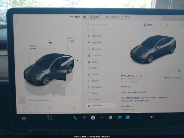 2023 TESLA MODEL Y 7SAYGDEE8PF639557 Photo 6