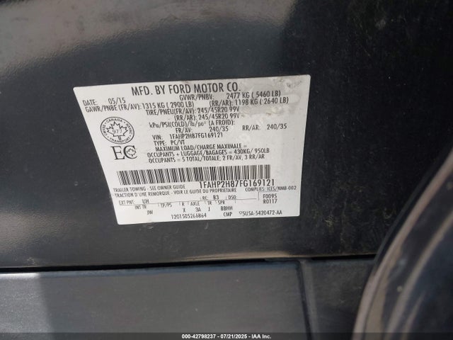 Ford 2015 2015 1FAHP2H87FG169121 Image 18