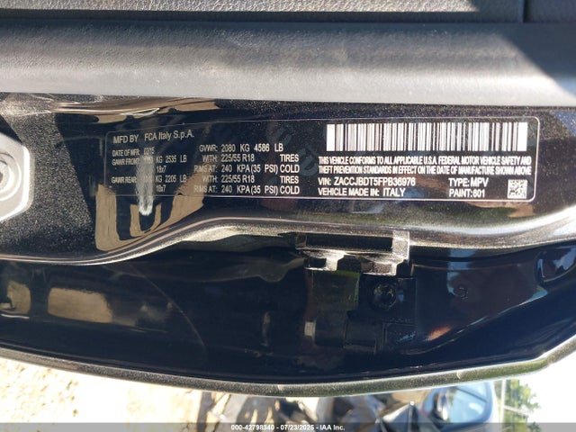 ZACCJBDT5FPB36976 Jeep Renegade