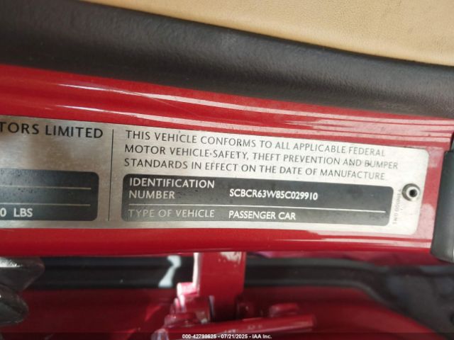 2005 BENTLEY CONTINENTAL GT SCBCR63W85C029910 Photo 8