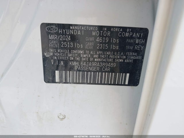 KMHL64JA9RA389489 Hyundai gdi theta iii