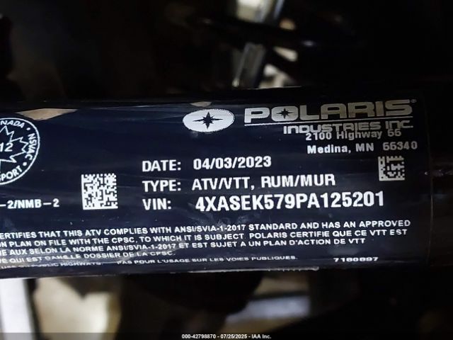 2023 POLARIS SPORTSMAN 4XASEK579PA125201 Photo 9