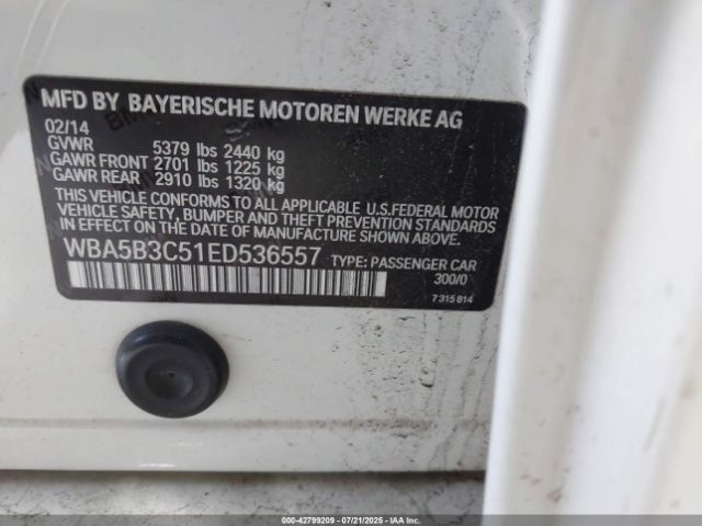 2014 BMW 535I WBA5B3C51ED536557 Photo 8