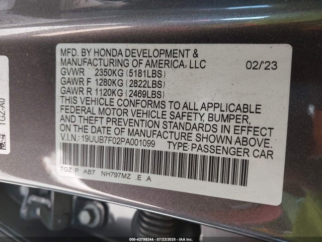 2023 ACURA TLX 19UUB7F02PA001099 Photo 8