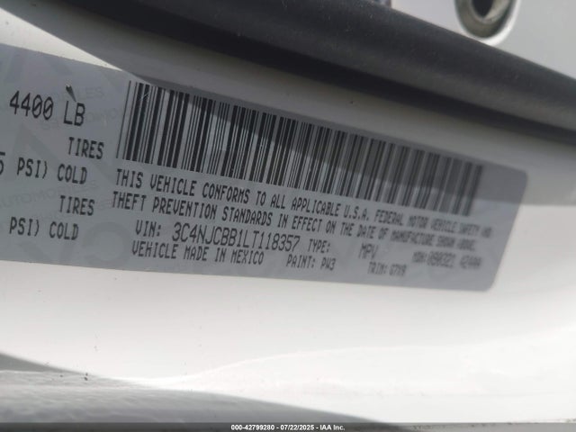 Jeep Compass 2020 3C4NJCBB1LT118357 Image 9