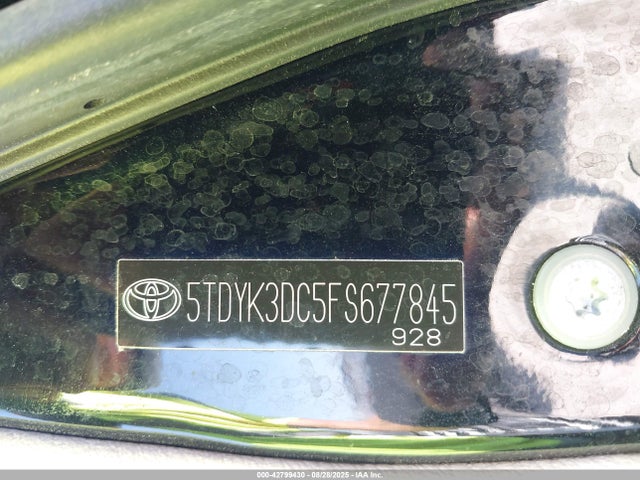 Toyota 2gr-fks 2015 5TDYK3DC5FS677845 Image 9