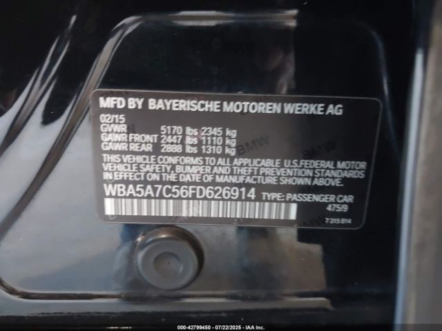 2015 BMW 528I WBA5A7C56FD626914 Photo 8