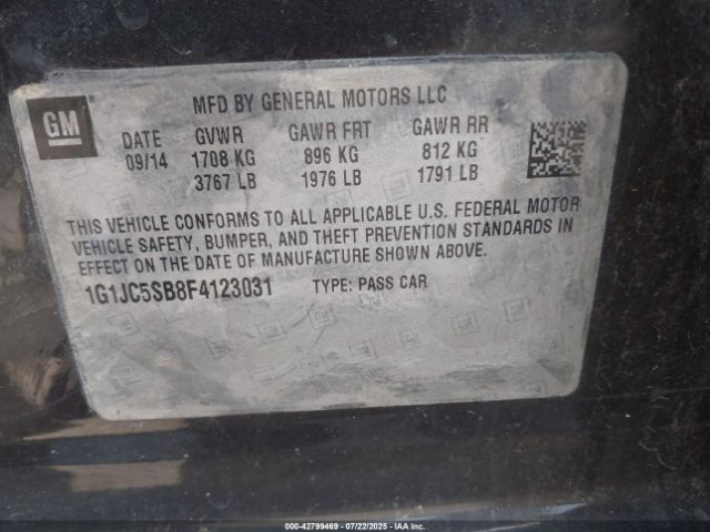 2015 CHEVROLET SONIC 1G1JC5SB8F4123031 Photo 8