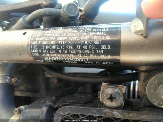 2009 KAWASAKI VN900 JKAVN2C119A029371 Photo 9