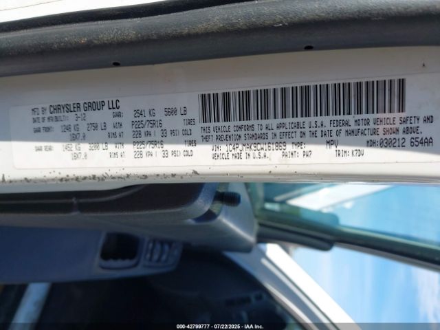 2012 JEEP LIBERTY 1C4PJMAK9CW161869 Photo 8