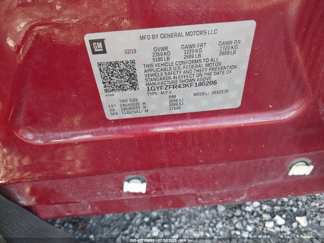 2019 CADILLAC XT4 1GYFZFR43KF180206 Photo 8