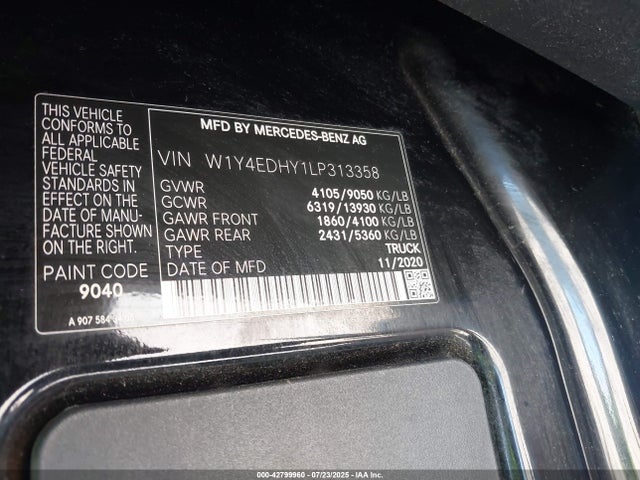 W1Y4EDHY1LP313358 Mercedes-Benz om642