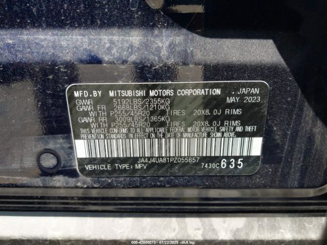 2023 MITSUBISHI OUTLANDER JA4J4UA81PZ055657 Photo 8