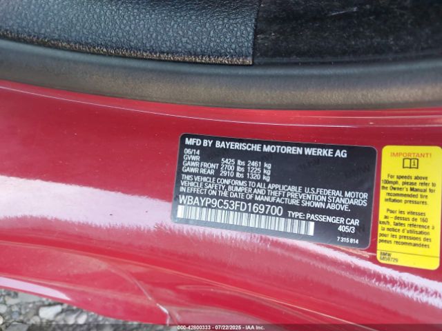 2015 BMW 650I WBAYP9C53FD169700 Photo 8