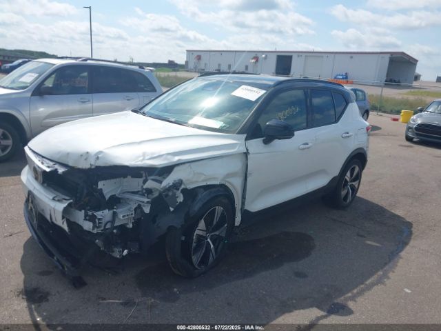 2021 VOLVO XC40 RECHARGE PURE ELECTRIC YV4ED3UR4M2575147 Photo 1