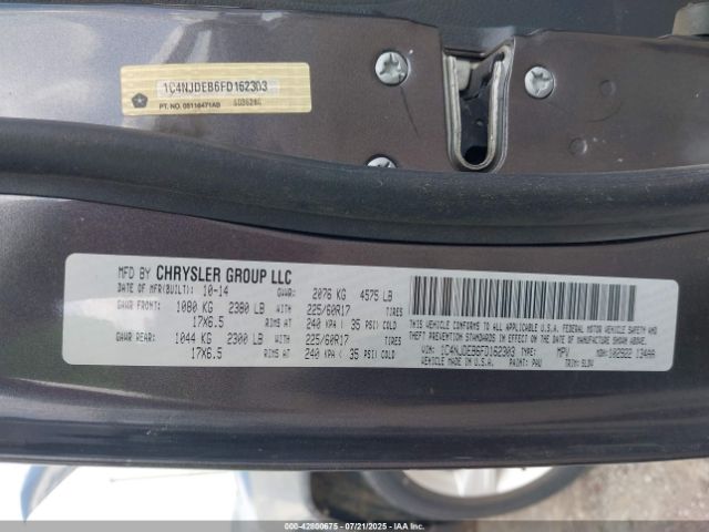2015 JEEP COMPASS 1C4NJDEB6FD162303 Photo 8