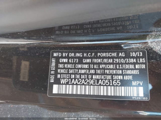 2014 PORSCHE CAYENNE WP1AA2A29ELA05165 Photo 8