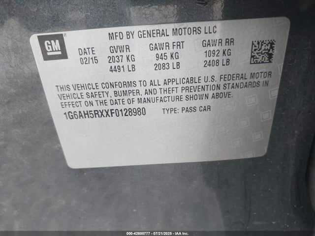 2015 CADILLAC ATS 1G6AH5RXXF0128980 Photo 8