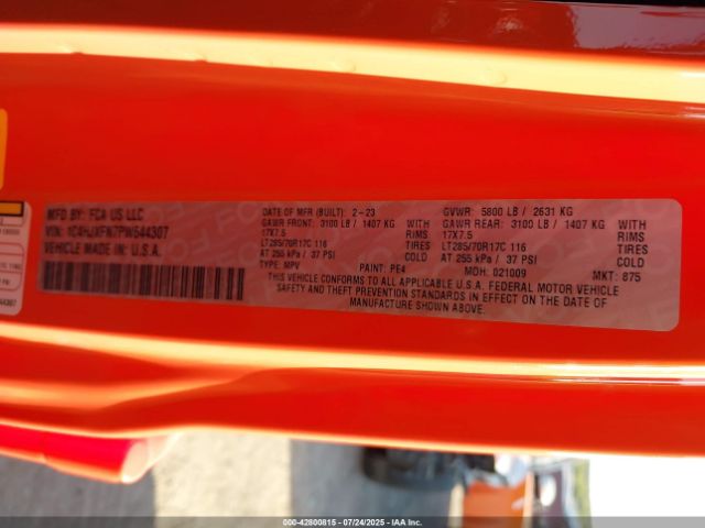 2023 JEEP WRANGLER 1C4HJXFN7PW644307 Photo 8