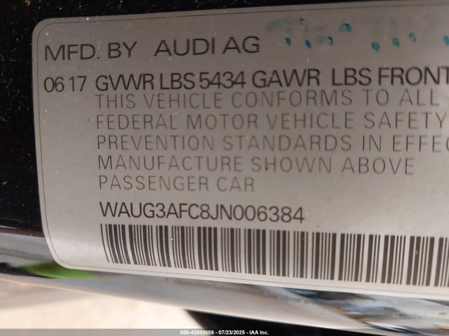 2018 AUDI A6 WAUG3AFC8JN006384 Photo 8