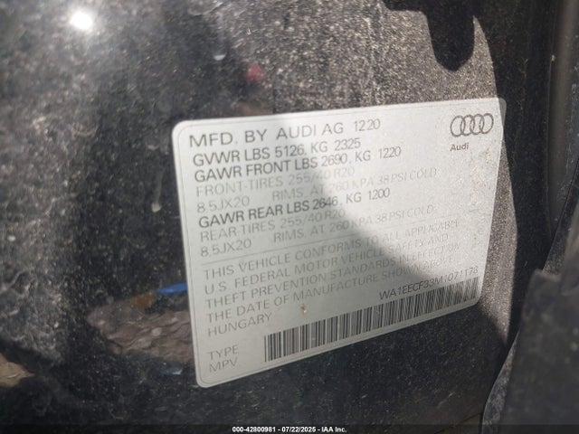 2021 AUDI Q3 WA1EECF33M1071178 Photo 8