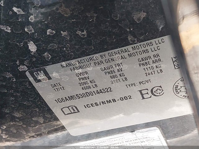 2013 CADILLAC ATS 1G6AM5S38D0144322 Photo 8