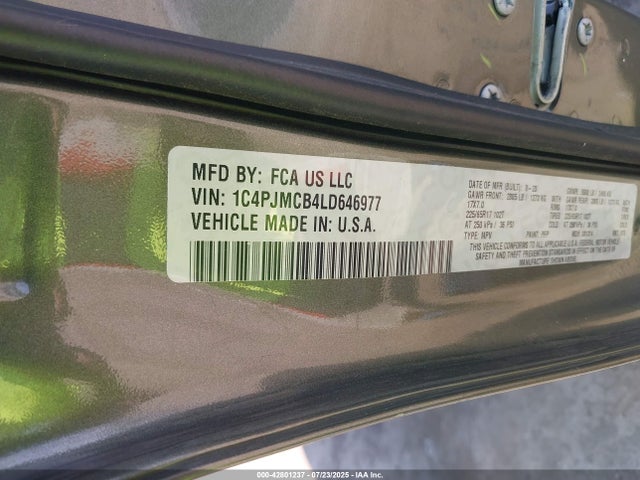 1C4PJMCB4LD646977 Jeep Cherokee