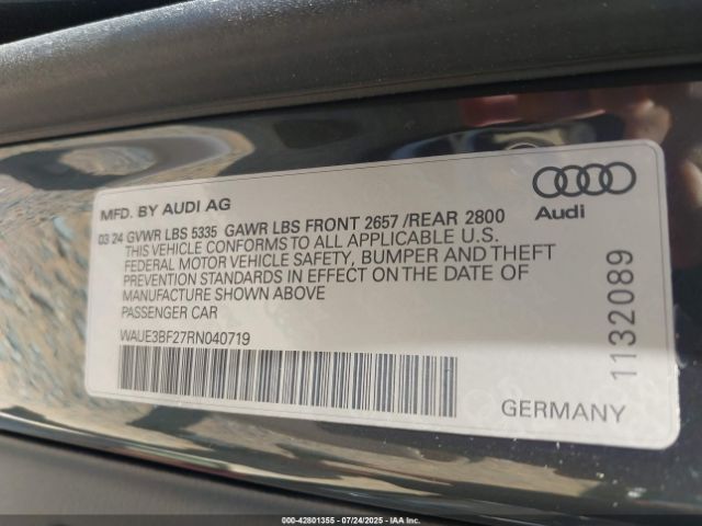 2024 AUDI A6 WAUE3BF27RN040719 Photo 8