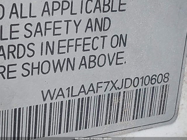 2018 AUDI Q7 WA1LAAF7XJD010608 Photo 8