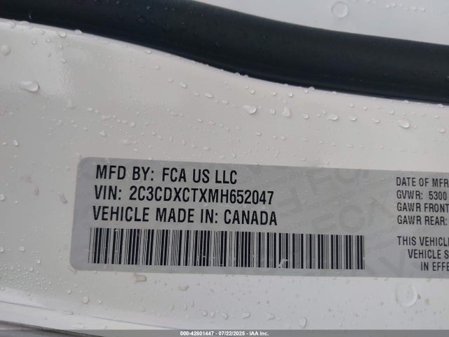 Dodge 2021 2021 2C3CDXCTXMH652047 Image 9