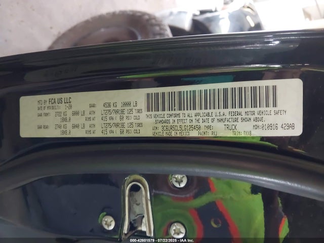 3C6UR5CL5LG125450 RAM 2500