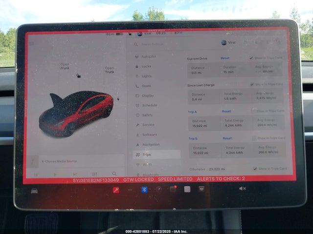 2022 TESLA MODEL 3 5YJ3E1EB2NF133849 Photo 6