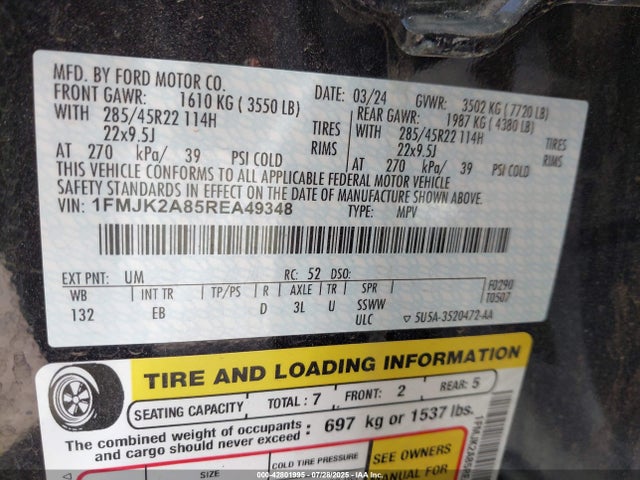 Ford gtdi-standard 2024 1FMJK2A85REA49348 Image 9