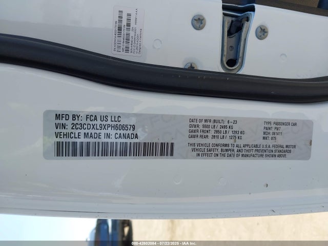 Dodge 2023 2023 2C3CDXL9XPH606579 Image 9