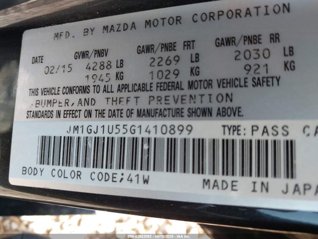 JM1GJ1U55G1410899 Mazda py