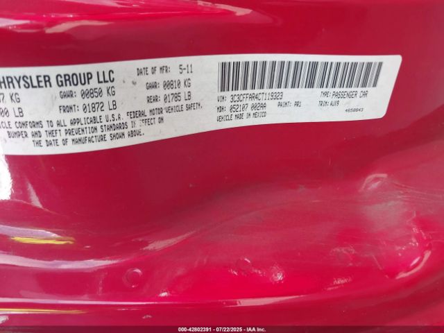 2012 FIAT 500 3C3CFFAR4CT119323 Photo 8