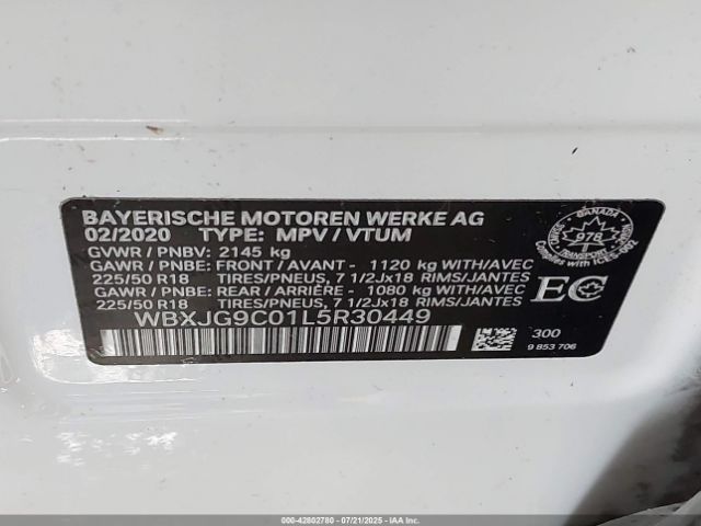 2020 BMW X1 WBXJG9C01L5R30449 Photo 8