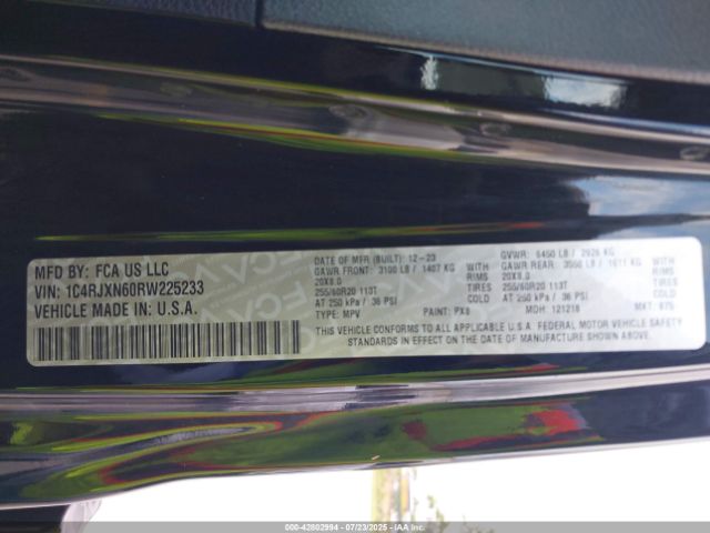 2024 JEEP WRANGLER 4XE 1C4RJXN60RW225233 Photo 8