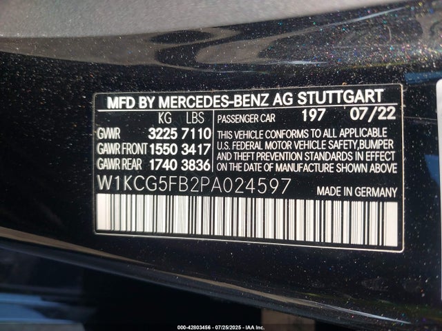 Mercedes-Benz ed 2023 W1KCG5FB2PA024597 Image 9