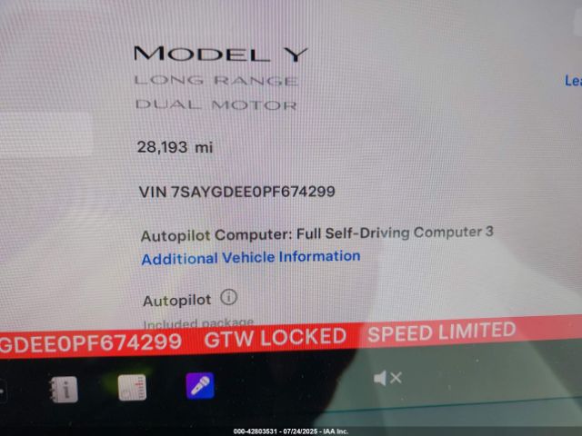 2023 TESLA MODEL Y 7SAYGDEE0PF674299 Photo 6