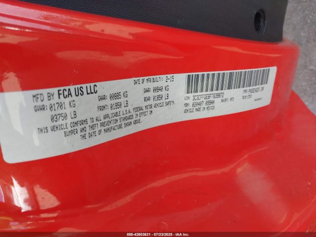 2015 FIAT 500E 3C3CFFGE6FT639872 Photo 8