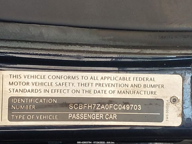 2015 BENTLEY CONTINENTAL GT SCBFH7ZA0FC049703 Photo 8