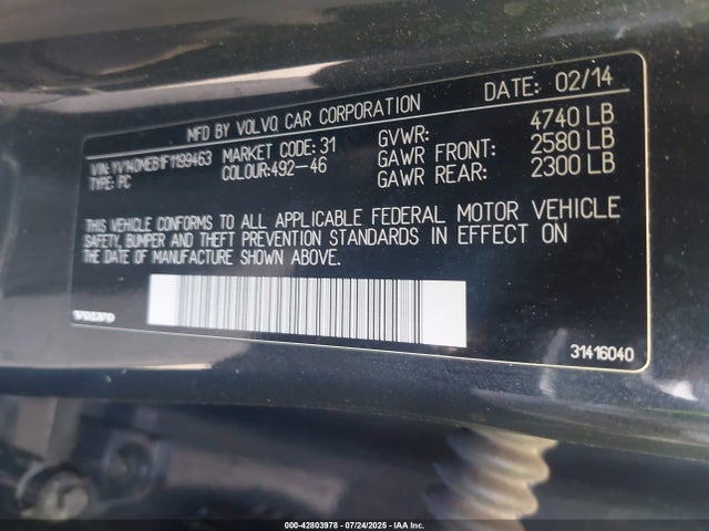 YV140MEB1F1199463 Volvo b4204t11