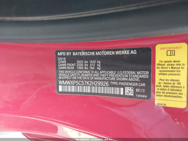 2019 MINI HARDTOP WMWXP5C57K2H29926 Photo 8